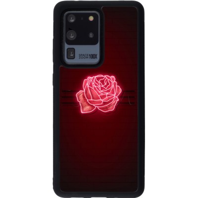 Coque Samsung Galaxy S20 Ultra - Silicone rigide noir Spring 23 neon rose