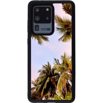 Coque Samsung Galaxy S20 Ultra - Silicone rigide noir Summer 2023 palm tree vibe