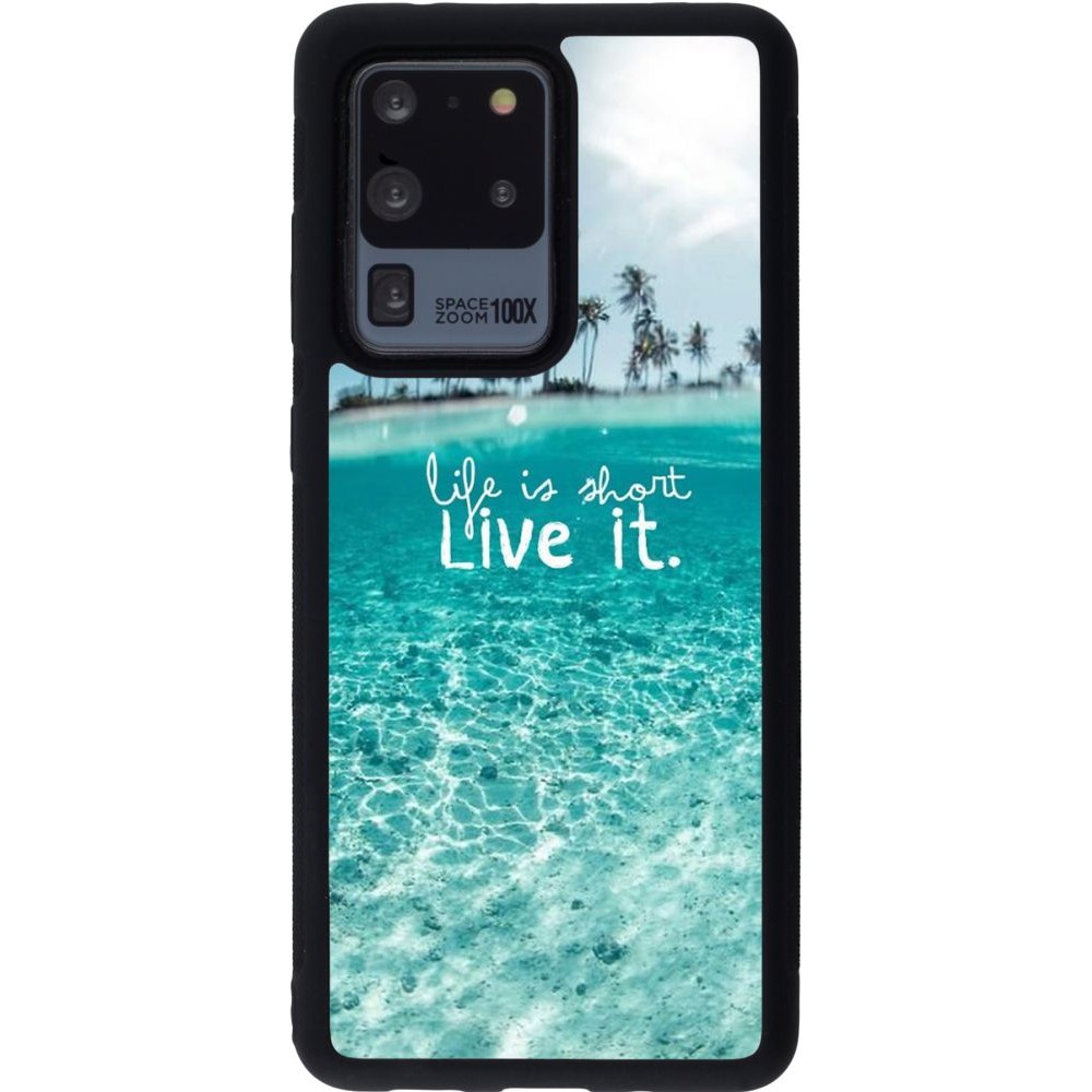 Coque Samsung Galaxy S20 Ultra - Silicone rigide noir Summer 18 24