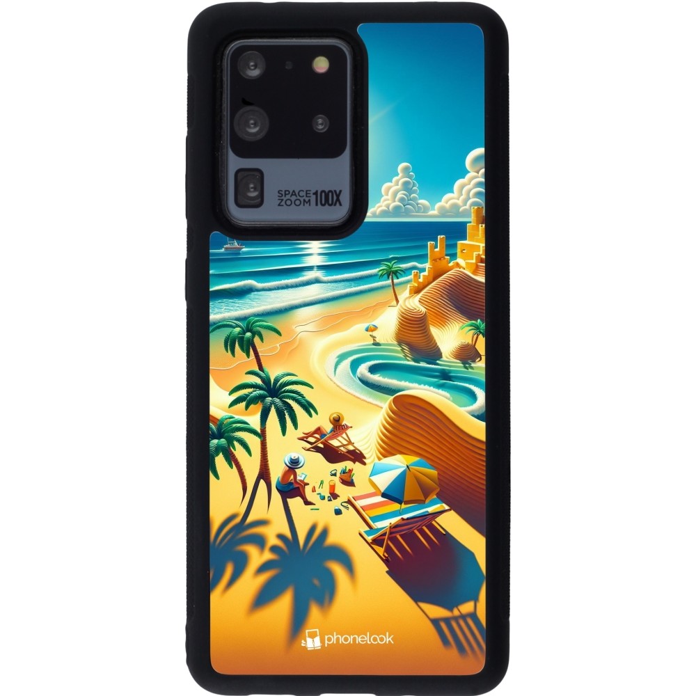 Coque Samsung Galaxy S20 Ultra - Silicone rigide noir Sunset Breeze