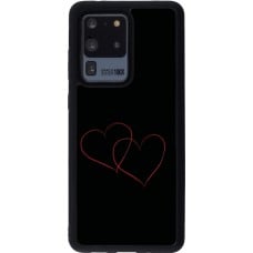 Coque Samsung Galaxy S20 Ultra - Silicone rigide noir Valentine 2023 attached heart