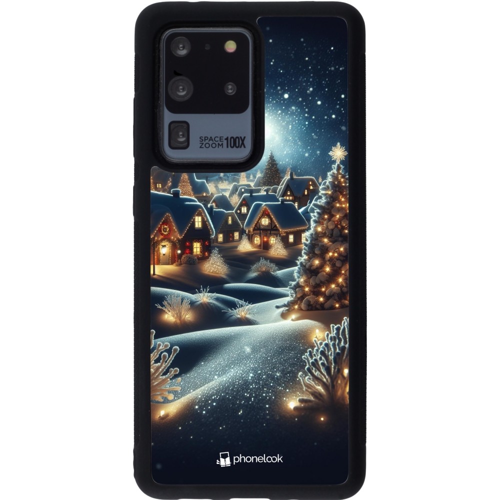 Coque Samsung Galaxy S20 Ultra - Silicone rigide noir Noël 2023 Christmas is Coming