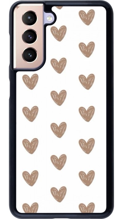 Coque Samsung Galaxy S21 5G - Autumn 2024 brown hearts