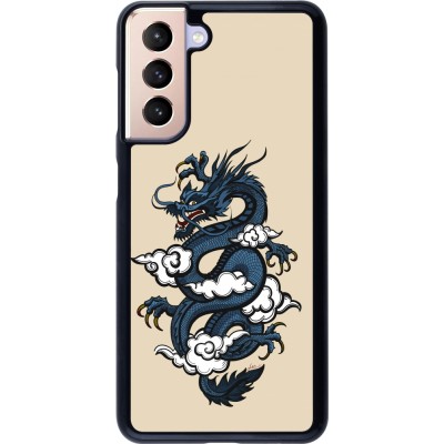 Coque Samsung Galaxy S21 5G - Blue Dragon Tattoo