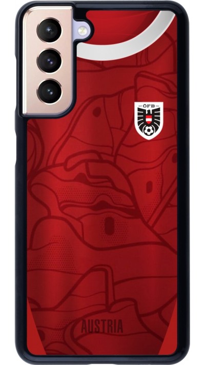 Coque Samsung Galaxy S21 5G - Maillot de football Autriche personnalisable