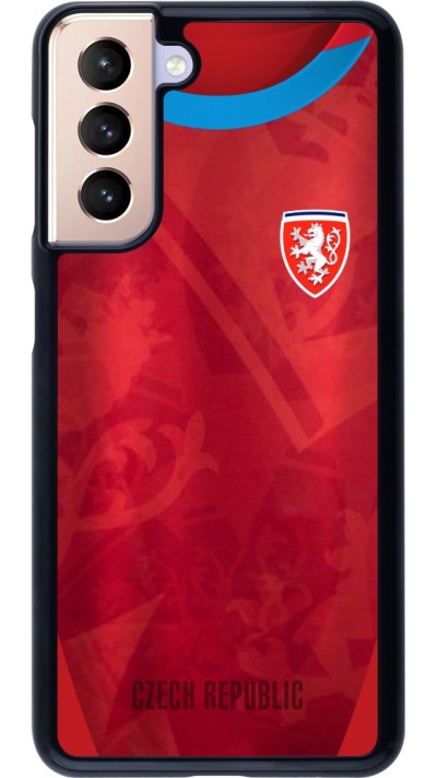 Coque Samsung Galaxy S21 5G - Maillot de football République Tchèque personnalisable