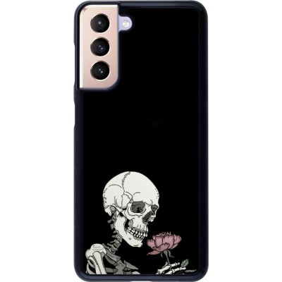 Coque Samsung Galaxy S21 5G - Halloween 2023 rose and skeleton