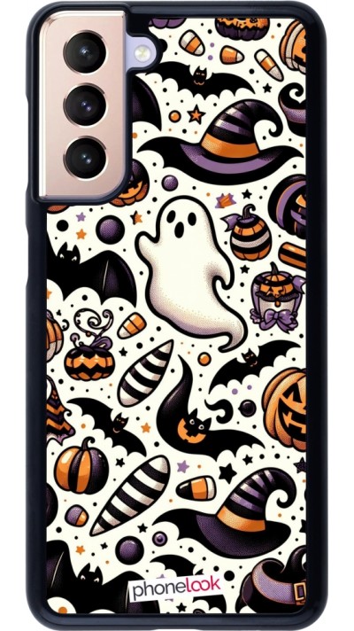 Coque Samsung Galaxy S21 5G - Halloween 2024 Cute Pattern