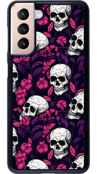 Coque Samsung Galaxy S21 5G - Halloween 2024 romantic skulls