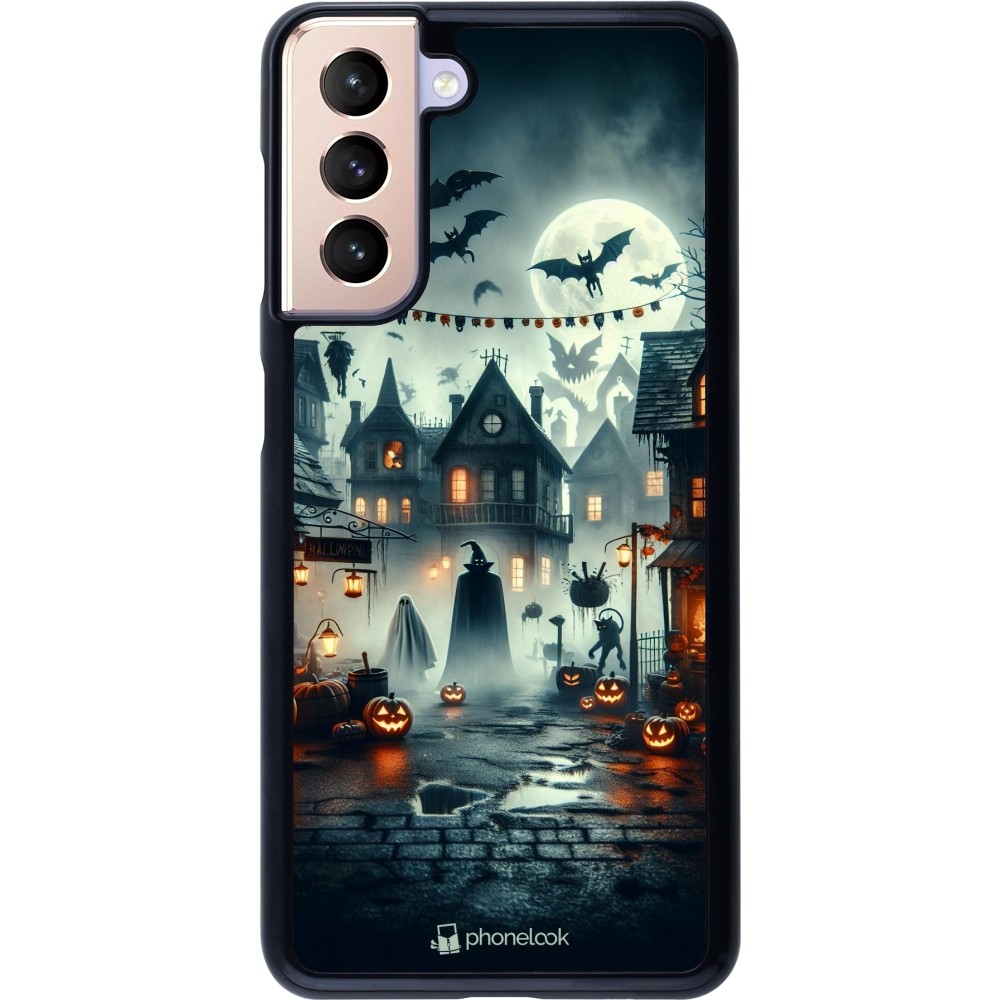 Coque Samsung Galaxy S21 5G - Halloween Spookville