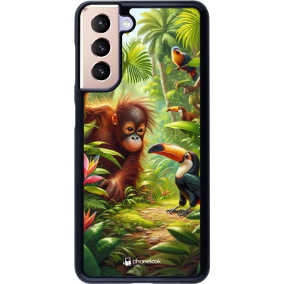 Coque Samsung Galaxy S21 5G - Jungle Tropicale Tayrona