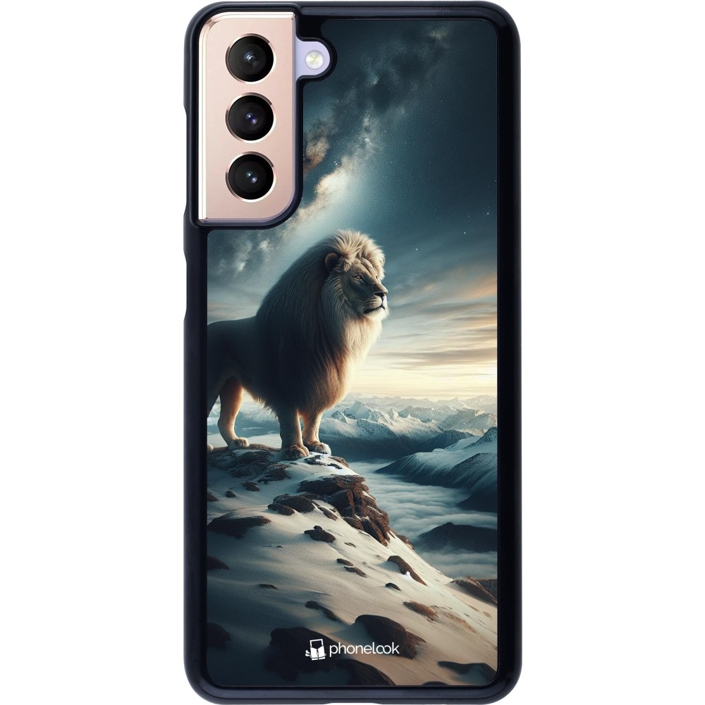 Coque Samsung Galaxy S21 5G - Le lion blanc