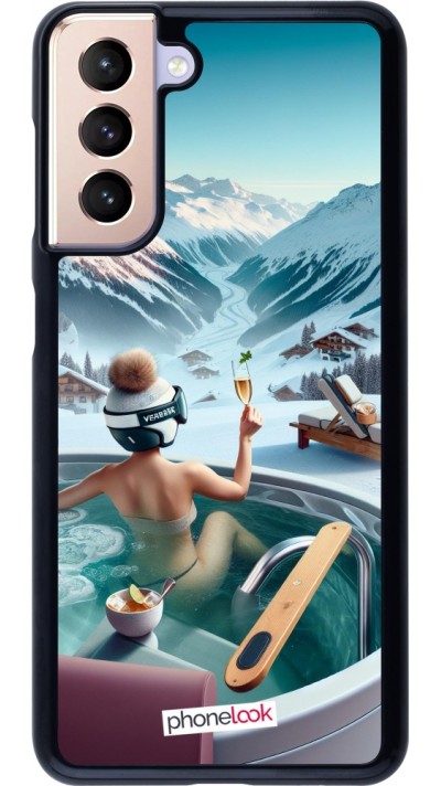 Coque Samsung Galaxy S21 5G - Montagne Glamour Jacuzzi