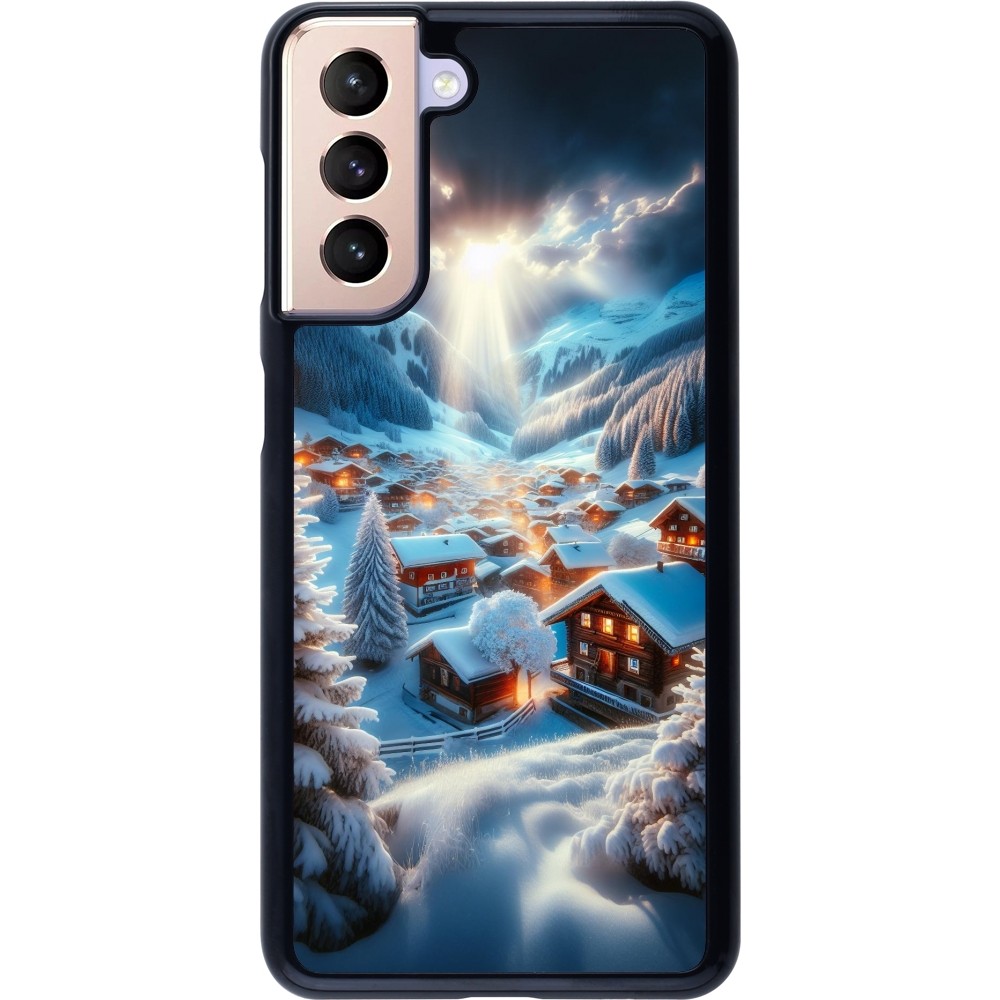 Coque Samsung Galaxy S21 5G - Mont Neige Lumière