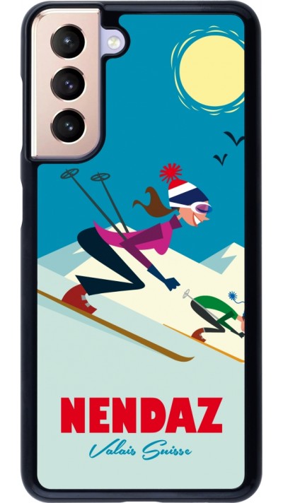 Coque Samsung Galaxy S21 5G - Nendaz Ski Downhill