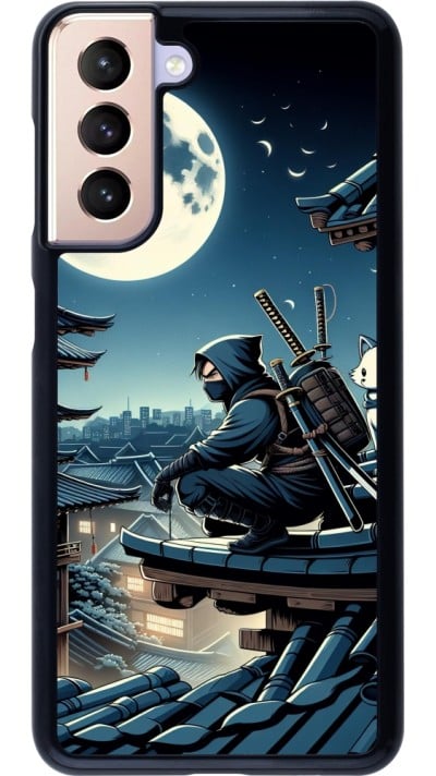 Coque Samsung Galaxy S21 5G - Ninja sous la lune