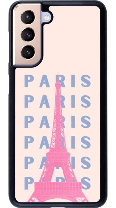 Coque Samsung Galaxy S21 5G - Paris Pink Print