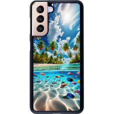 Coque Samsung Galaxy S21 5G - Plage Paradis