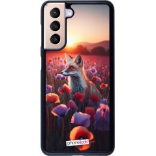 Coque Samsung Galaxy S21 5G - Renard pourpre au crépuscule