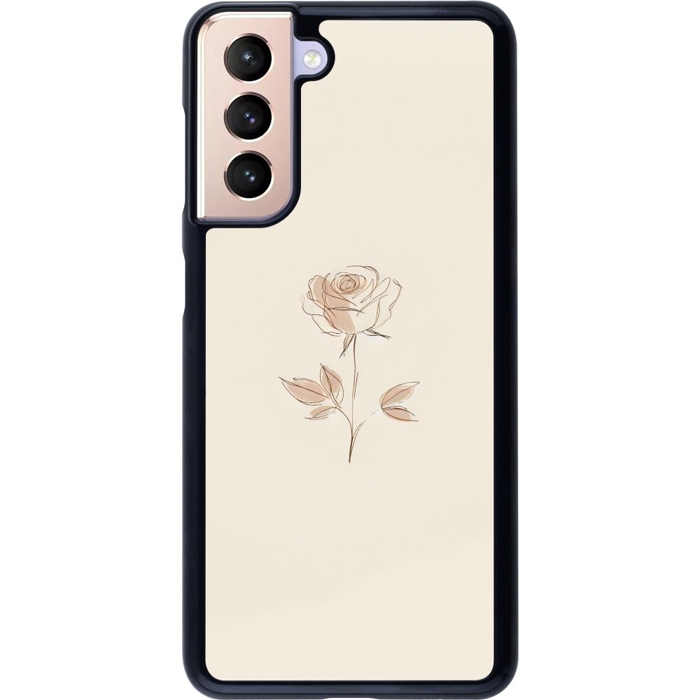 Coque Samsung Galaxy S21 5G - Sable Rose Minimaliste