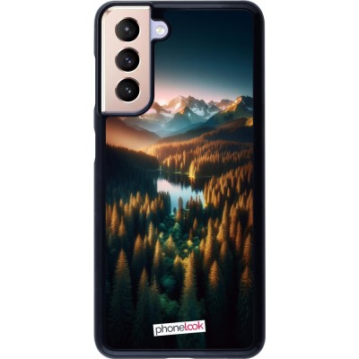 Coque Samsung Galaxy S21 5G - Sunset Forest Lake