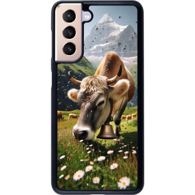 Coque Samsung Galaxy S21 5G - Vache montagne Valais