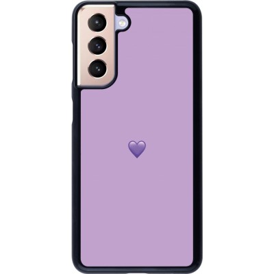 Coque Samsung Galaxy S21 5G - Valentine 2023 purpule single heart