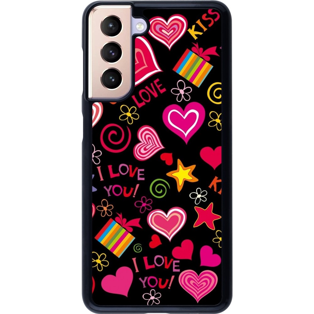 Samsung Galaxy S21 5G Case Hülle - Valentine 2023 love symbols