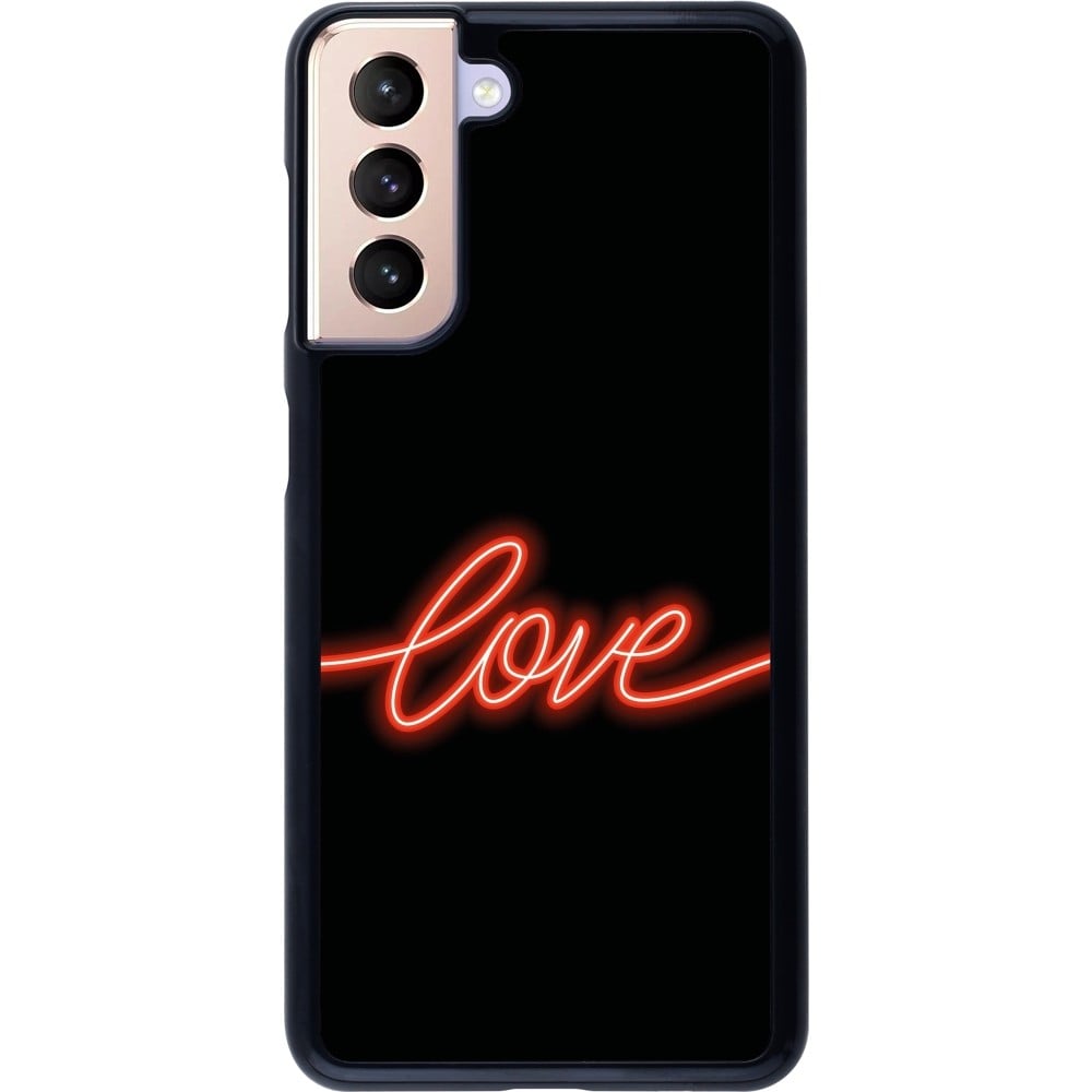 Coque Samsung Galaxy S21 5G - Valentine 2023 neon love