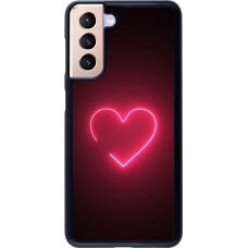 Coque Samsung Galaxy S21 5G - Valentine 2023 single neon heart