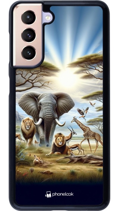 Coque Samsung Galaxy S21 5G - Vie sauvage africaine