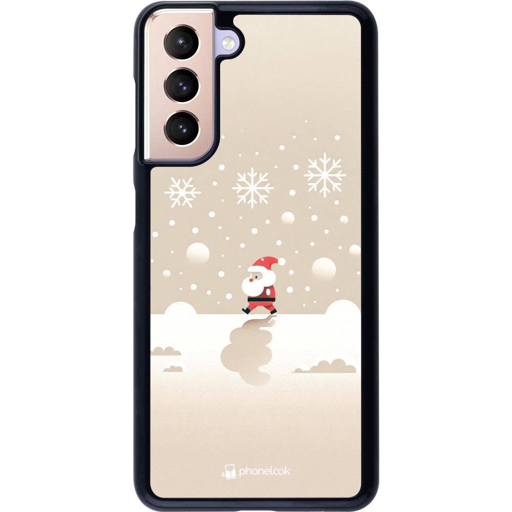 Coque Samsung Galaxy S21 5G - Noël 2023 Minimalist Santa