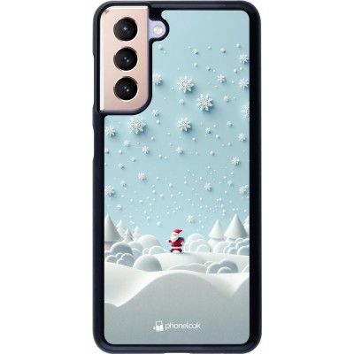 Coque Samsung Galaxy S21 5G - Noël 2023 Petit Père Flocon