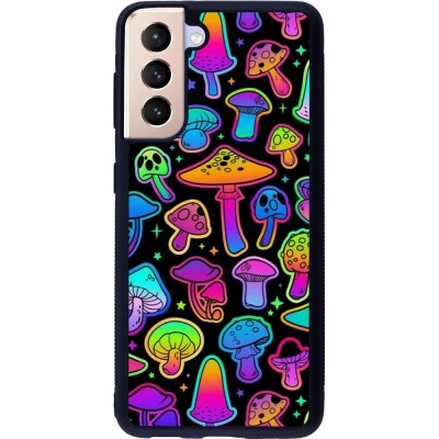 Coque Samsung Galaxy S21 5G - Silicone rigide noir Autumn 2024 magic mushrooms