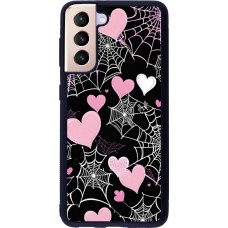 Coque Samsung Galaxy S21 5G - Silicone rigide noir Halloween 2024 girly