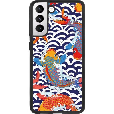 Coque Samsung Galaxy S21 FE 5G - Silicone rigide noir Easter 2023 japanese fish