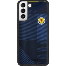 Coque Samsung Galaxy S21 FE 5G - Silicone rigide noir Maillot de football Ecosse personnalisable