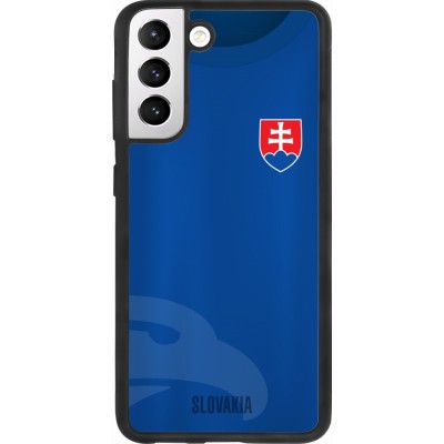 Coque Samsung Galaxy S21 FE 5G - Silicone rigide noir Maillot de football Slovaquie