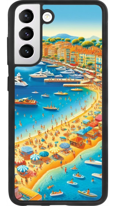 Coque Samsung Galaxy S21 FE 5G - Silicone rigide noir French Riviera People