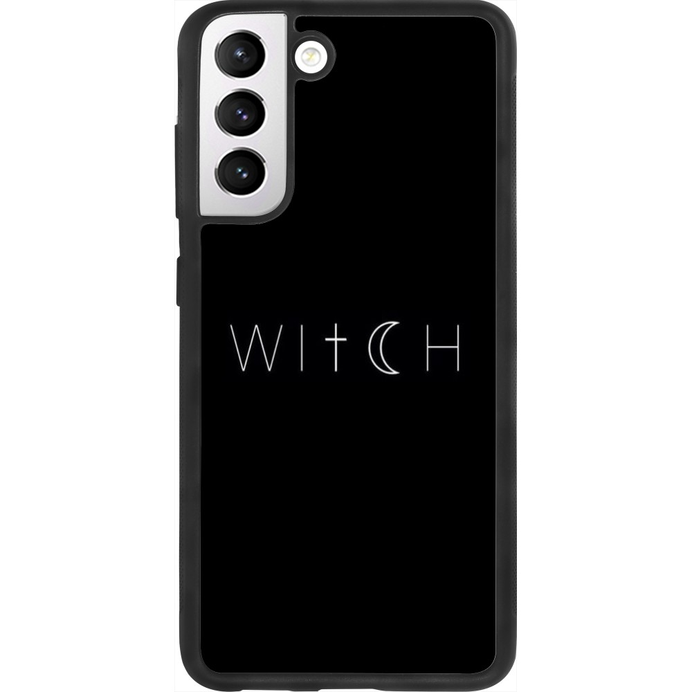 Samsung Galaxy S21 FE 5G Case Hülle - Silikon schwarz Halloween 22 witch word