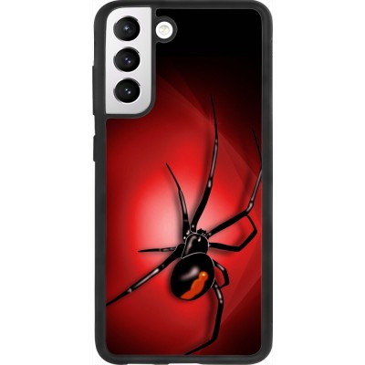 Coque Samsung Galaxy S21 FE 5G - Silicone rigide noir Halloween 2023 spider black widow