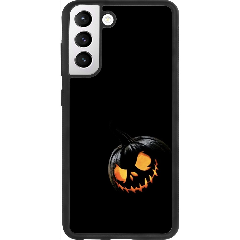 Samsung Galaxy S21 FE 5G Case Hülle - Silikon schwarz Halloween 2023 discreet pumpkin