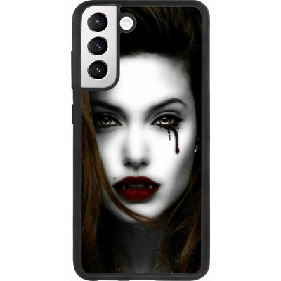 Coque Samsung Galaxy S21 FE 5G - Silicone rigide noir Halloween 2023 gothic vampire