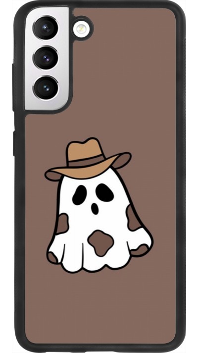 Coque Samsung Galaxy S21 FE 5G - Silicone rigide noir Halloween 2024 cowboy ghost