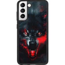 Samsung Galaxy S21 FE 5G Case Hülle - Silikon schwarz Halloween 2024 mad werewolf