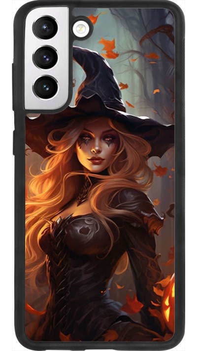 Coque Samsung Galaxy S21 FE 5G - Silicone rigide noir Halloween 2024 sexy witch