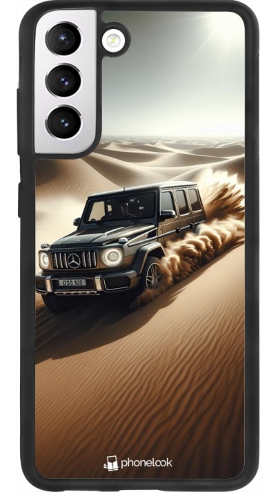 Coque Samsung Galaxy S21 FE 5G - Silicone rigide noir Mercedes G Drift Desert