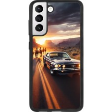 Coque Samsung Galaxy S21 FE 5G - Silicone rigide noir Mustang 69 Grand Canyon