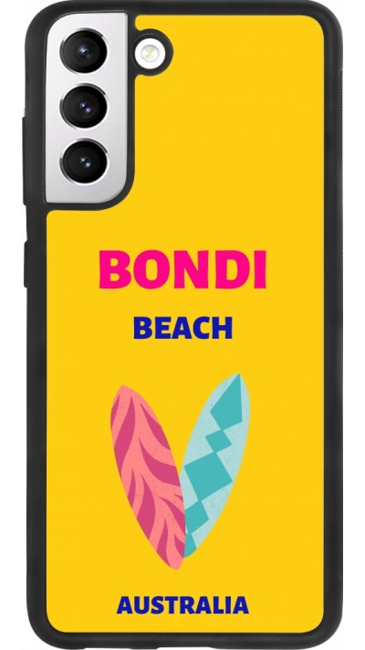 Coque Samsung Galaxy S21 FE 5G - Silicone rigide noir Pop Summer Destination Bondi