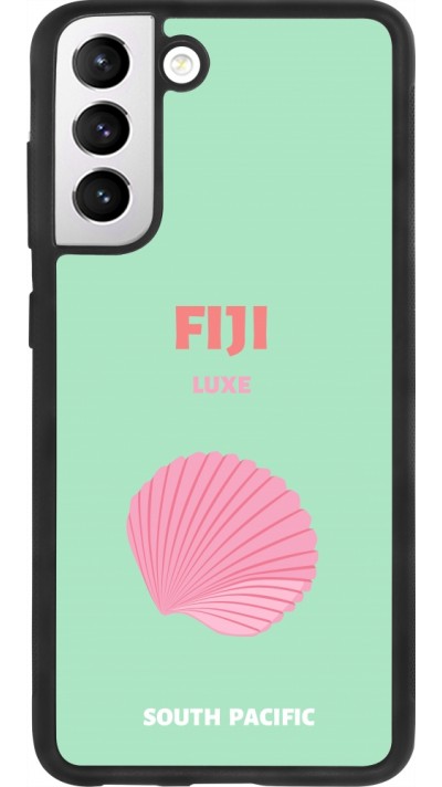 Coque Samsung Galaxy S21 FE 5G - Silicone rigide noir Pop Summer Destination Fiji